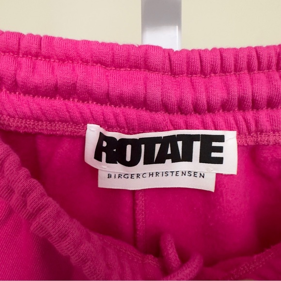 Rotate Birger Christensen Roda Logo Organic Cotton-Jersey Shorts - S - Picture 5 of 7